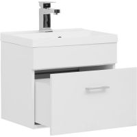 Тумба с раковиной Aquanet Нота 50 подвесная Белая арт-287705 — фото 2, Тумбы с раковиной