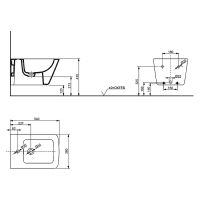Биде Toto SP подвесное Белое арт-B532E#XW — фото 3, Биде подвесные