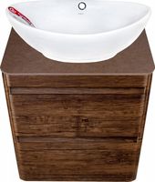 Тумба под раковину Style Line Атлантика Люкс Plus 60 подвесная Старое дерево арт-СС-00002205 — фото 4, Тумбы под раковину