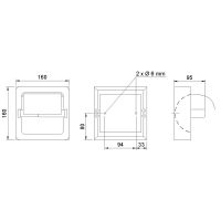 Держатель туалетной бумаги Nofer с крышкой Сатин арт-05007.S — фото 2, Держатели туалетной бумаги