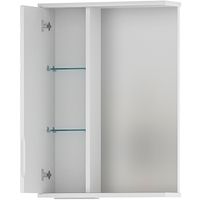 Зеркало со шкафом Volna Adel 50 L с подсветкой Белое арт-zsADEL50.L-01 — фото 9, Зеркальные шкафы в ванную