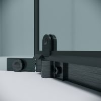 Душевой уголок Grossman Pragma 90х90 профиль Графит сатин стекло прозрачное арт-302.K33.03.9090.42.00 — фото 6, Душевые уголки трапеция