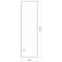 Зеркало Creto Effetto 45 с подсветкой с сенсорным выключателем арт-15-4501500E — фото 3, Зеркала в ванную комнату