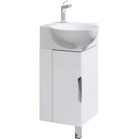 Тумба под раковину Aqwella Рио 45 угловая Белая арт-Rio.01.04 — фото 1, Тумбы под раковину