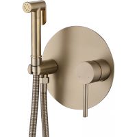 Гигиенический душ со смесителем Abber Emotion Золото матовое арт-AF8826G — фото 1, Гигиенические души