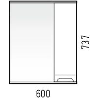 Товар: Зеркало со шкафом Corozo Лея 60 Белое арт-SD-00001488 - фото 5 Зеркало со шкафом Corozo Лея 60 Белое арт-SD-00001488 — фото 5, Зеркальные шкафы в ванную
