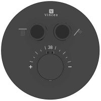 Душевая система Vincea Inspire с термостатом Черная матовая арт-VSFW-3I22MT5MB — фото 5, Встраиваемые душевые комплекты