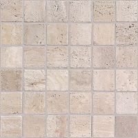 Мозаика Caramelle mosaic Pietrine 7 мм Travertino Beige MAT 30,5x30,5 см арт-00-00003782 — фото 1, Мозаика