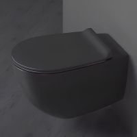 Товар: Унитаз Simas Vignoni VI18nero matt подвесной Черный матовый без сиденья арт-VI18neromatt - фото 2 Унитаз Simas Vignoni VI18nero matt подвесной Черный матовый без сиденья арт-VI18neromatt — фото 2, Подвесные унитазы