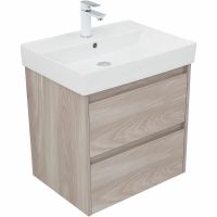 Тумба с раковиной Aquanet Nova Lite 60 подвесная Орех светлый арт-305236 — фото 4, Тумбы с раковиной