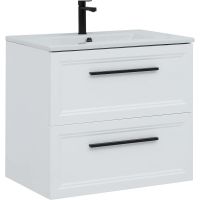 Тумба с раковиной STWORKI Эстерсунд 75 подвесная Белая матовая арт-440912 — фото 1, Тумбы с раковиной