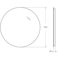 Зеркало BelBagno 70 с подсветкой круглое арт-SPC-INT-700-LED — фото 8, Зеркала в ванную комнату
