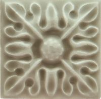 Керамическая вставка Adex Studio Relieve Flor № 2 Graystone 3х3 см арт-ADST4066 — фото 1, Керамическая плитка