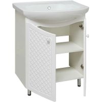 Тумба под раковину Runo Милано 65 Белая арт-УТ000002087 — фото 2, Тумбы под раковину