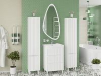 Шкаф пенал Brevita Victory 35 R Белый матовый арт-VIC-05035-010R — фото 9, Пеналы для ванной комнаты