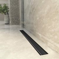 Душевой лоток Berges Optim Line Black 500 с Черной матовой решеткой / под плитку арт-095505 — фото 2, Душевые лотки