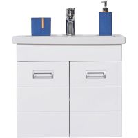 Тумба с раковиной Orange Таис 60 подвесная Белый глянец арт-TP2-TUW+RA — фото 1, Тумбы с раковиной