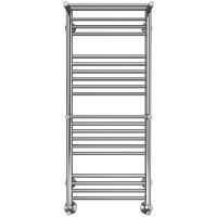 Водяной полотенцесушитель Terminus Аврора П20 400x1010 с полкой Хром арт-4660059582153 — фото 1, Водяные полотенцесушители