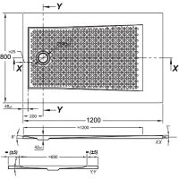 Товар: Стальной поддон для душа BLB Easyslim 120х80 Белый арт-CE283I001 - фото 3 Стальной поддон для душа BLB Easyslim 120х80 Белый арт-CE283I001 — фото 3, Стальные душевые поддоны