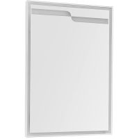 Зеркало Aquanet Модена 65 с подсветкой Белое арт-198488 — фото 1, Зеркала в ванную комнату