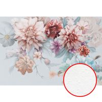 Фреска Ortograf Цветы 33760 Фактура бархат FX Флизелин (4*2,7) Голубой/Розовый, Цветы арт-33760 (бархат FX) — фото 1, Фрески