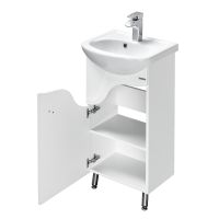 Тумба под раковину Aquaton Колибри 41 L Белая арт-1A065201KO01L — фото 3, Тумбы под раковину