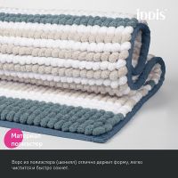 Коврик для ванной комнаты Iddis Base 50х80 Синий арт-BC03P58i12 — фото 2, Коврики для ванной комнаты