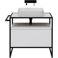 Тумба под раковину Allen Brau Priority 80 Белая матовая арт-1.31002.WM — фото 8, Тумбы под раковину