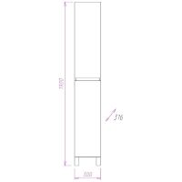 Товар: Шкаф пенал Onika Элита 30.10 Белый арт-403039 - фото 3 Шкаф пенал Onika Элита 30.10 Белый арт-403039 — фото 3, Пеналы для ванной комнаты