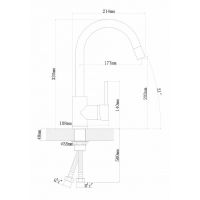 Товар: Смеситель для кухни Florentina Альфа Жасмин арт-313.01H.1123.201 - фото 2 Смеситель для кухни Florentina Альфа Жасмин арт-313.01H.1123.201 — фото 2, Смесители для кухни
