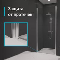 Душевая дверь  60*195 RGW Dolphin TN-03 Хром/Прозрачное/6 мм (Easy) арт-54930306-11 — фото 4, Распашные душевые двери