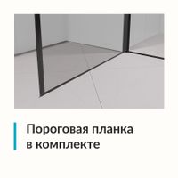 Душевая дверь  80*195 RGW Dolphin TN-03-B Чёрный/Прозрачное/6 мм (Easy) арт-54930308-14 — фото 5, Распашные душевые двери