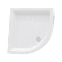 Душевой поддон полукруглый RGW CR/R 90x90, белый, керамический, арт-19170499-01 — фото 10, Керамические душевые поддоны