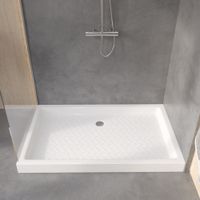 Душевой поддон прямоугольный RGW CR 80x140, керамический, белый, арт-19170384-01 — фото 7, Керамические душевые поддоны