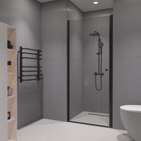 Душевая дверь  80*195 RGW Dolphin TN-03-B Чёрный/Прозрачное/6 мм (Easy) арт-54930308-14 — фото 7, Распашные душевые двери