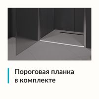 Душевая дверь  90*195 RGW Dolphin TN-03 Хром/fabric/6 мм (Easy) арт-54930309-101 — фото 5, Распашные душевые двери