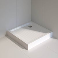 Душевой поддон квадратный RGW SMC-W 80x80, белый, арт-57350188-01 — фото 3, Стеклопластиковые душевые поддоны