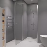 Душевая дверь  60*195 RGW Dolphin TN-03 Хром/Прозрачное/6 мм (Easy) арт-54930306-11 — фото 8, Распашные душевые двери