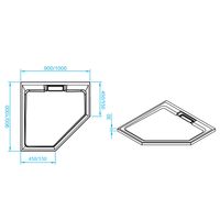 Душевой поддон  90*90*3 RGW STA-61 Белый/Трапеция   арт-16330599-01 — фото 6, Душевые поддоны из искусственного камня
