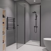 Душевая дверь  80*195 RGW Dolphin TN-03-B Чёрный/Прозрачное/6 мм (Easy) арт-54930308-14 — фото 8, Распашные душевые двери