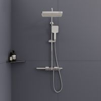 Душевая стойка RGW SP-34 Хром Головной душ/Термостат (Ручной душ.Шланг 1,5 м.) арт-51140134-01 Душевая стойка RGW SP-34 Хром Головной душ/Термостат (Ручной душ.Шланг 1,5 м.) арт-51140134-01