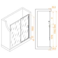 Товар: Душевая дверь 180*195 RGW PA-017 Хром/Матовое/6 мм (Easy) арт-350801718-21 - фото 5 Душевая дверь 180*195 RGW PA-017 Хром/Матовое/6 мм (Easy) арт-350801718-21 — фото 5, Раздвижные душевые двери