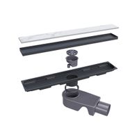 Душевой трап RGW SDR-22B-60 прямой 600 черный Ø 50 мм с решеткой арт-47212260-04 — фото 3, Трапы для душа