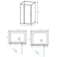 Душевая кабина  70* 70*200 RGW AN-207 Квадрат/Белый/Frost Line/5 мм (3 уп.) арт-411320777-95 — фото 7, Душевые кабины