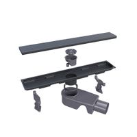 Душевой трап RGW SDR-22B-60 прямой 600 черный Ø 50 мм с решеткой арт-47212260-04 — фото 2, Трапы для душа