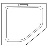 Душевой поддон  90*90*3 RGW STA-61 Белый/Трапеция   арт-16330599-01 — фото 5, Душевые поддоны из искусственного камня
