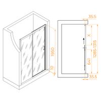 Товар: Душевая дверь 130*195 RGW PA-017-B Чёрный/Матовое/6 мм (Easy) арт-350801713-24 - фото 5 Душевая дверь 130*195 RGW PA-017-B Чёрный/Матовое/6 мм (Easy) арт-350801713-24 — фото 5, Раздвижные душевые двери