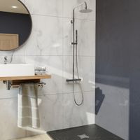 Душевая стойка RGW SP-21 Хром 120*26 Головной душ/Термостат (ручной душ) арт-21140121-01 — фото 2, Душевые стойки