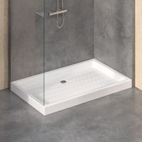 Душевой поддон прямоугольный RGW CR 80x140, керамический, белый, арт-19170384-01 — фото 6, Керамические душевые поддоны