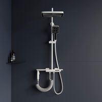 Товар: Душевая стойка RGW SP-35W белая, термостат, клавиши переключение воды, арт-51140135-03 - фото 6 Душевая стойка RGW SP-35W белая, термостат, клавиши переключение воды, арт-51140135-03 — фото 6, Душевые стойки